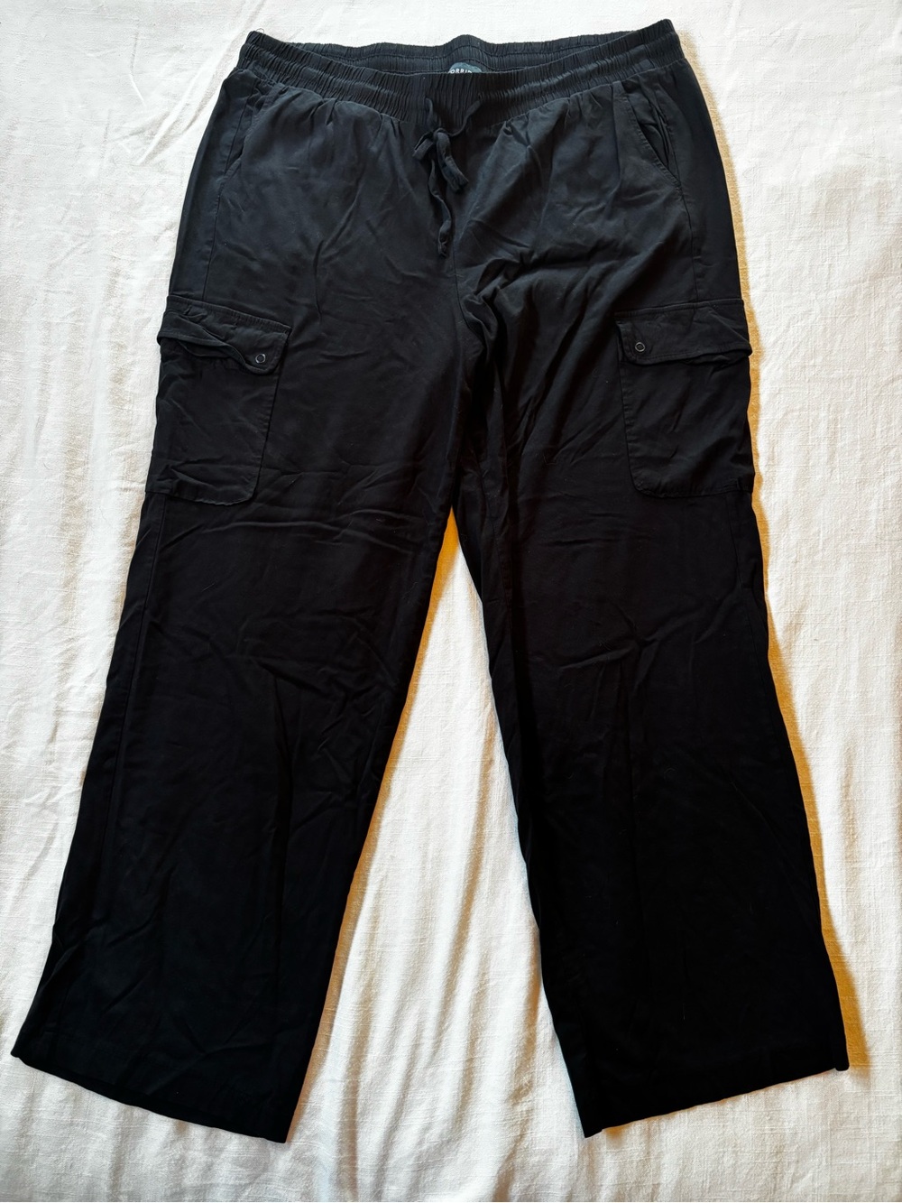 torrid Black Straight-Leg Cargo Lounge Pants Size 2 Tall